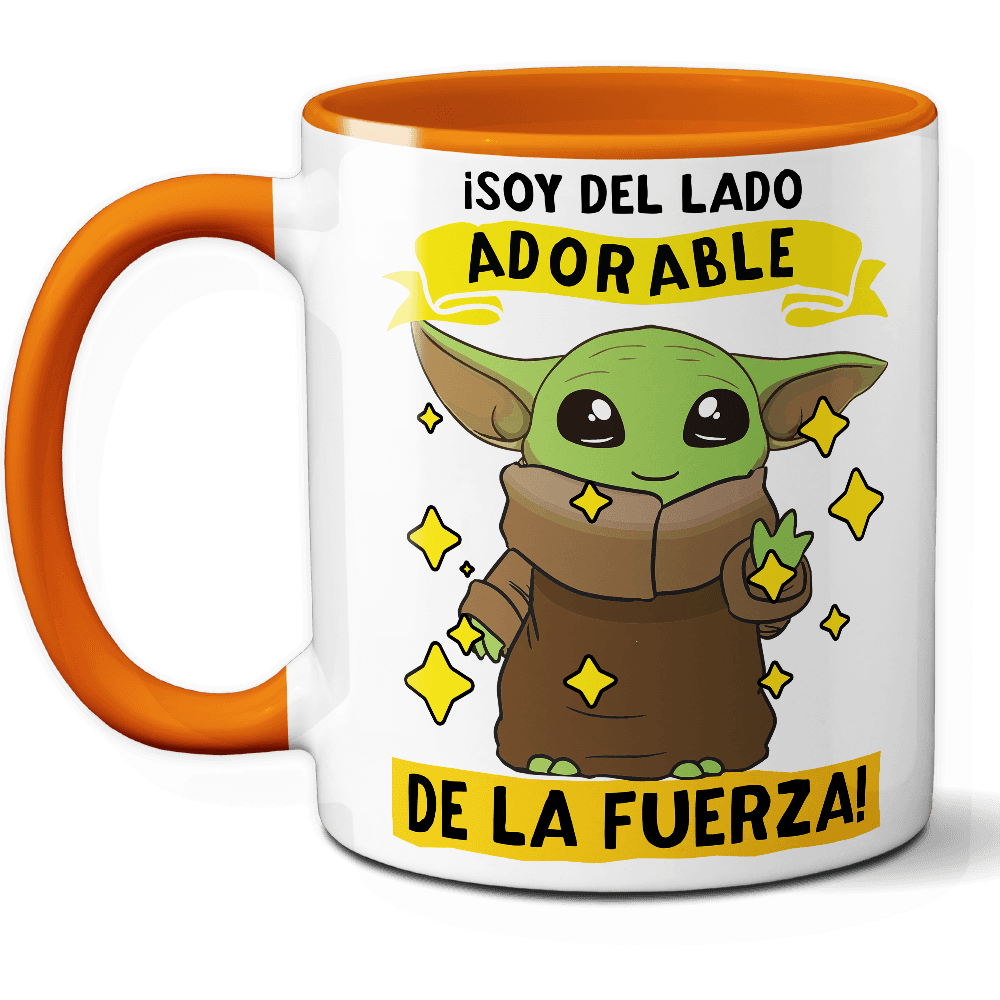 Taza Divertida '¡Soy del lado adorable de la fuerza!' – Ref. 3 – Cerámica 325 ml