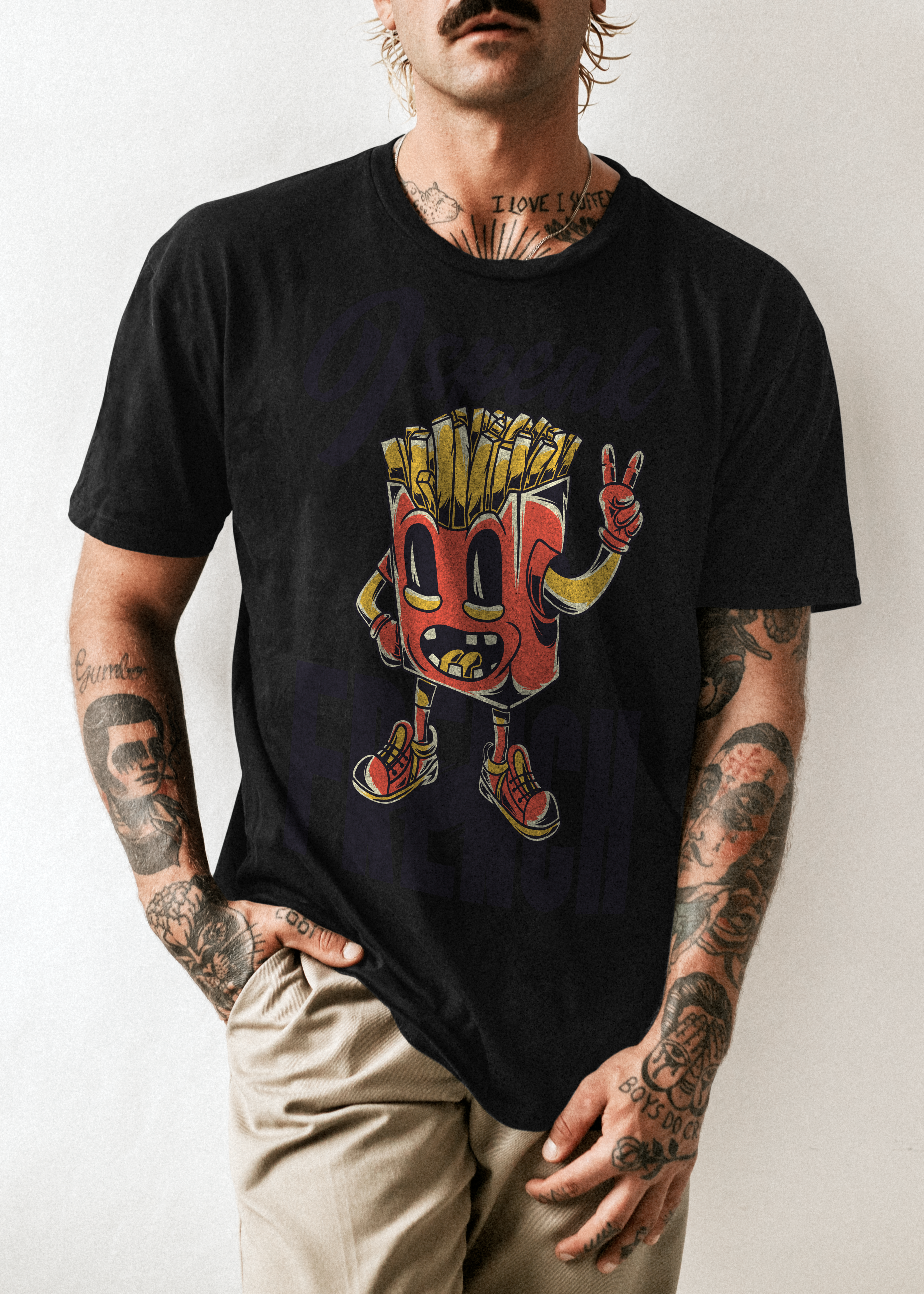 Camiseta Divertida de Papas Fritas