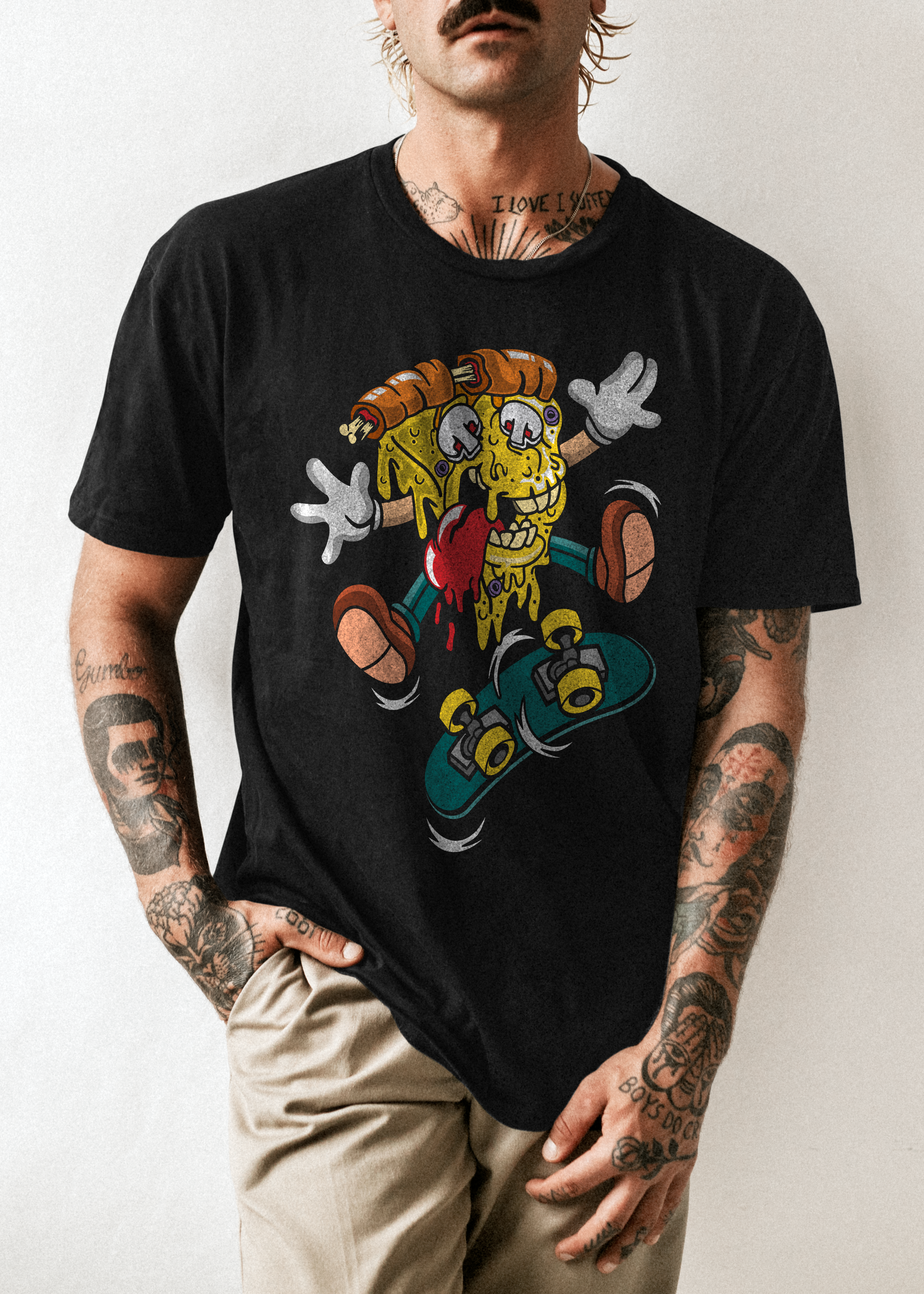 Camiseta Divertida de Pizza