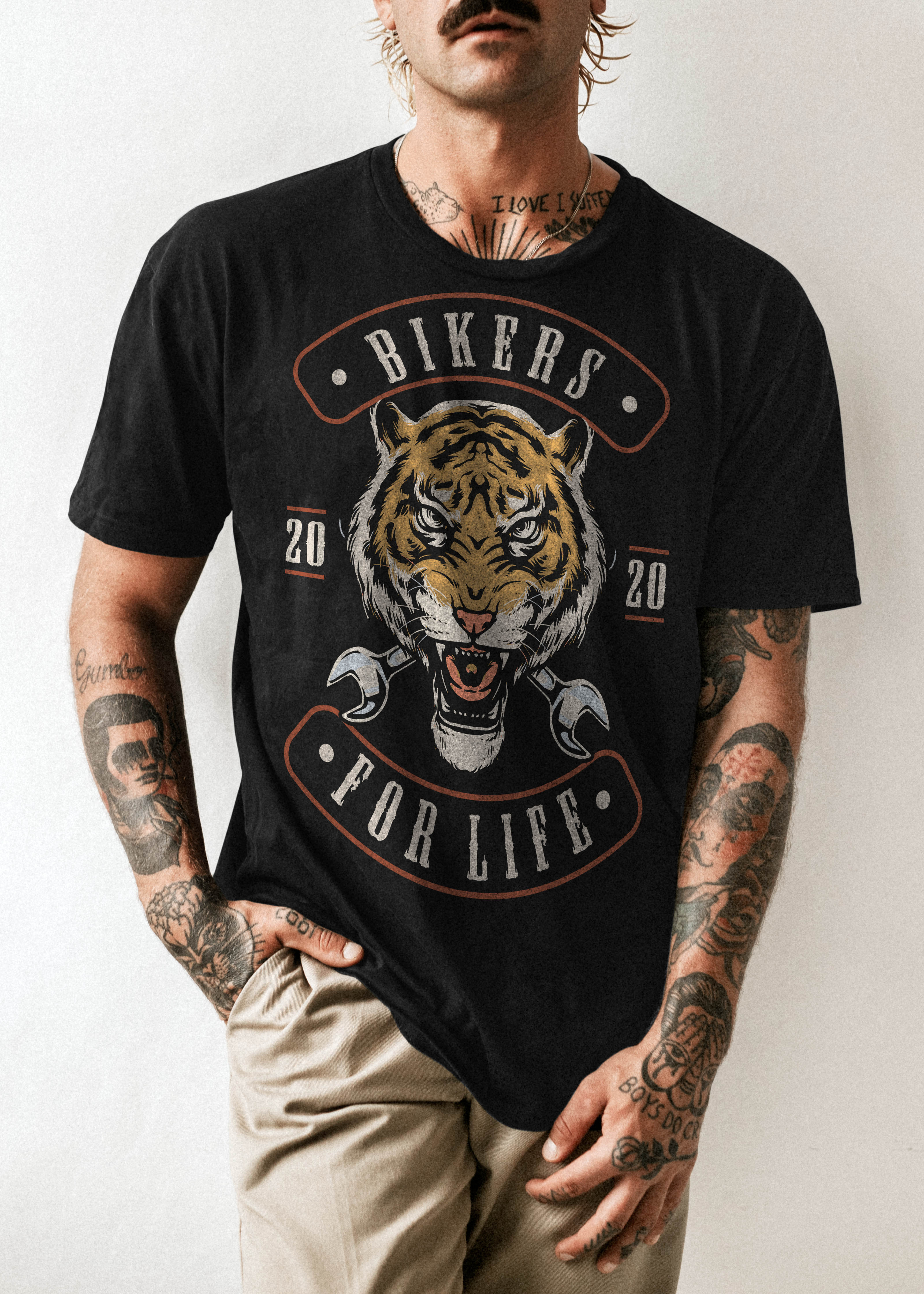 Camiseta Tigre Biker