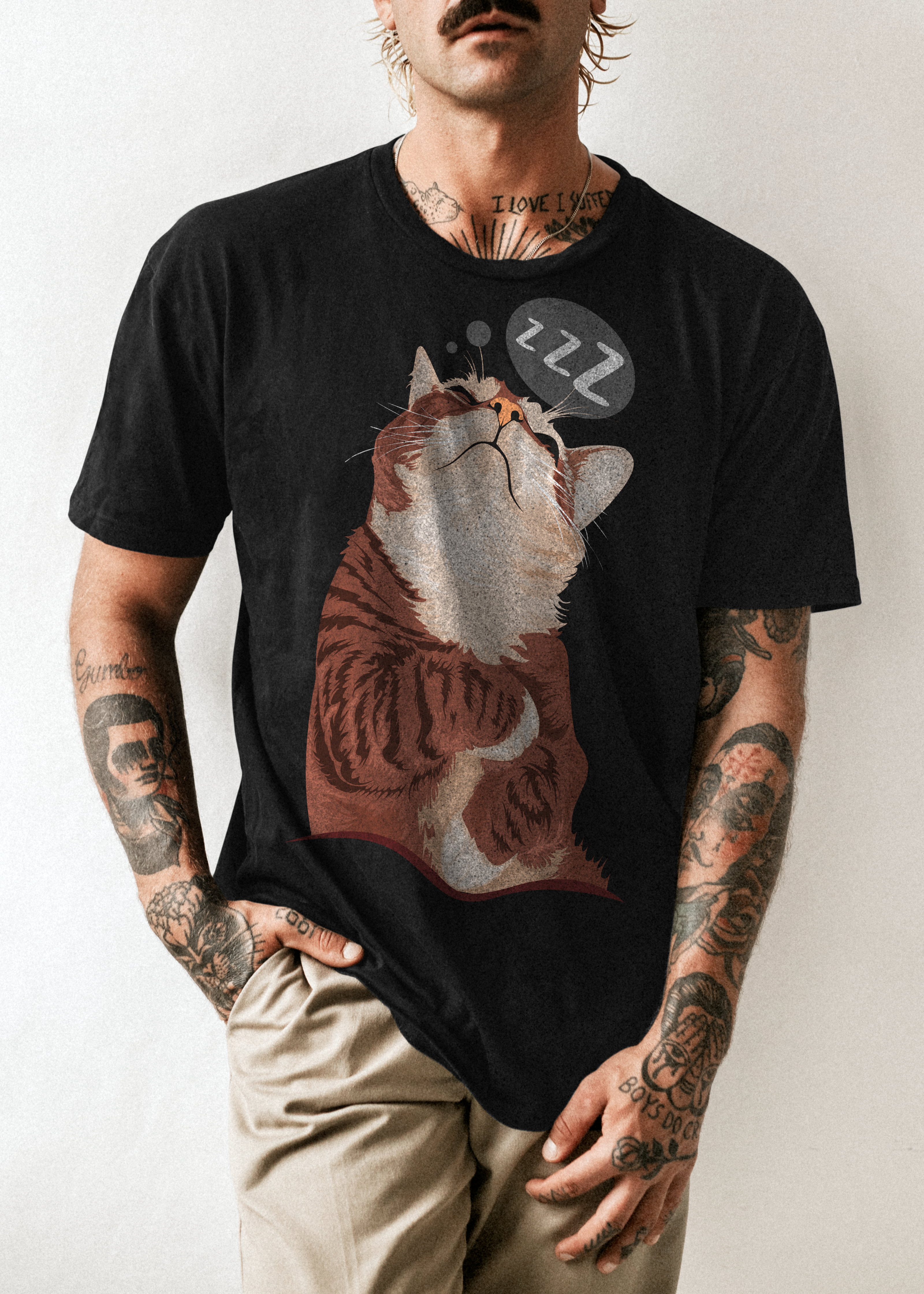 Camiseta Gato Dormilón