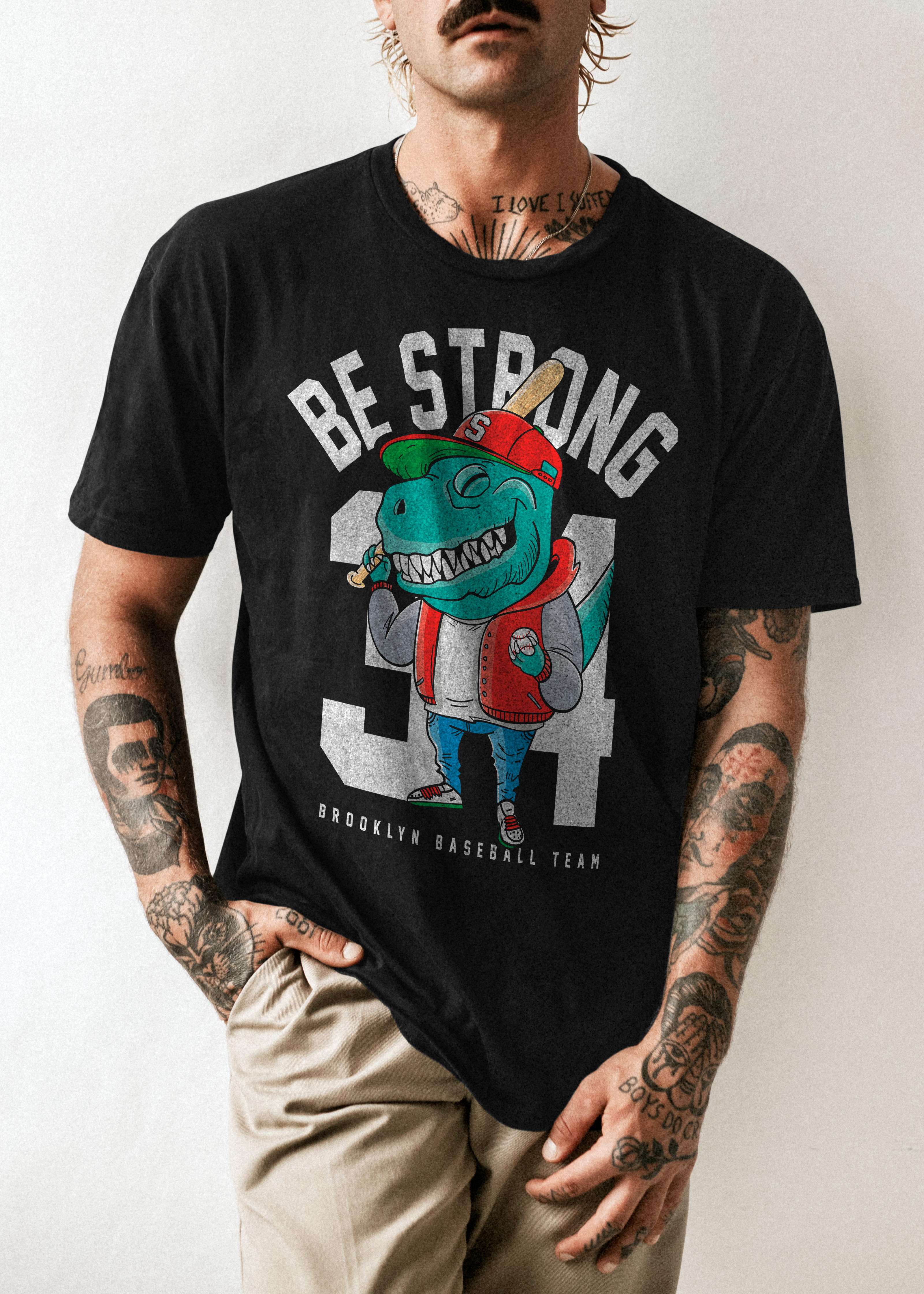 Camiseta Be Strong T-Rex