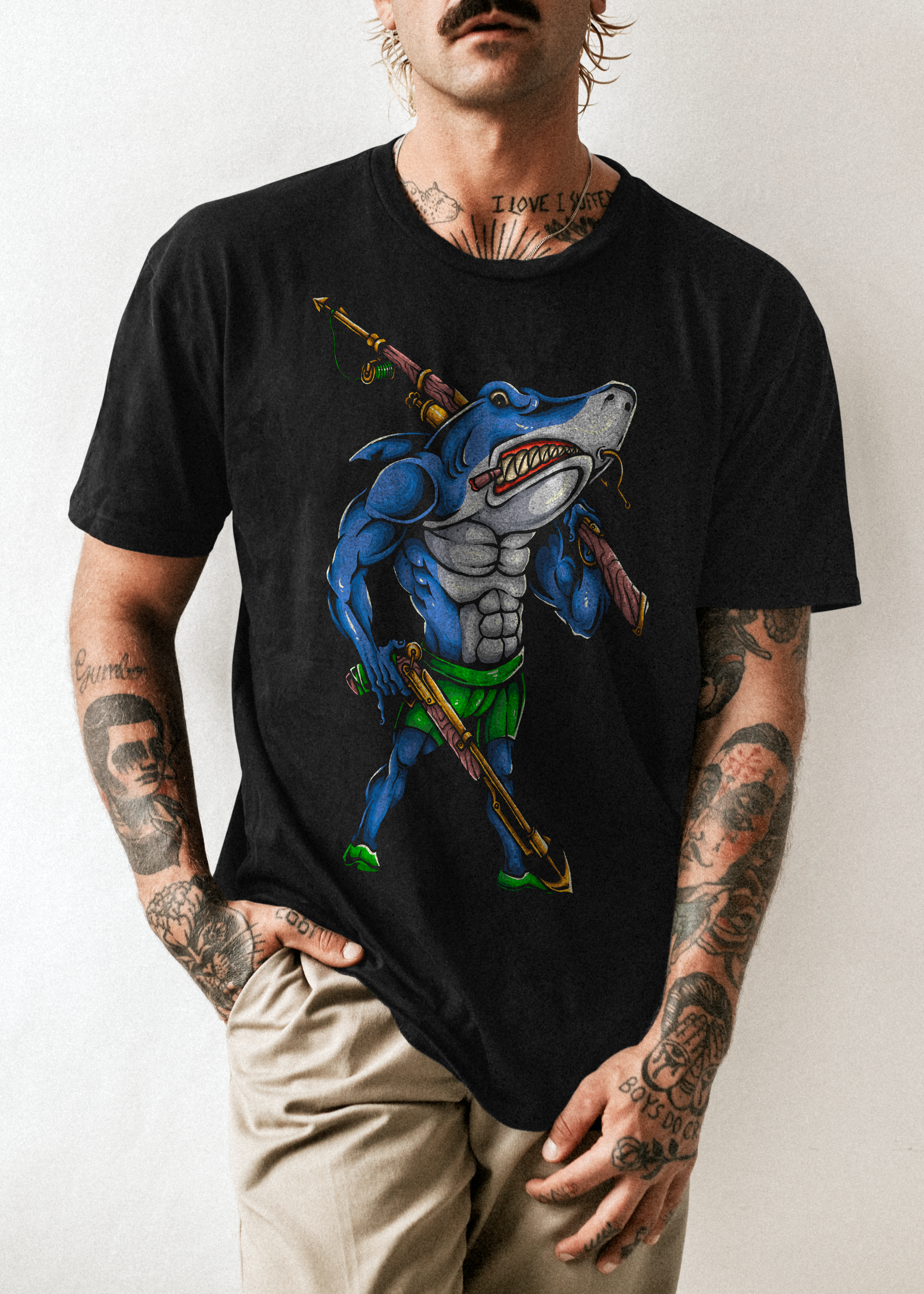 T-shirt Diseño Tiburón Poderoso