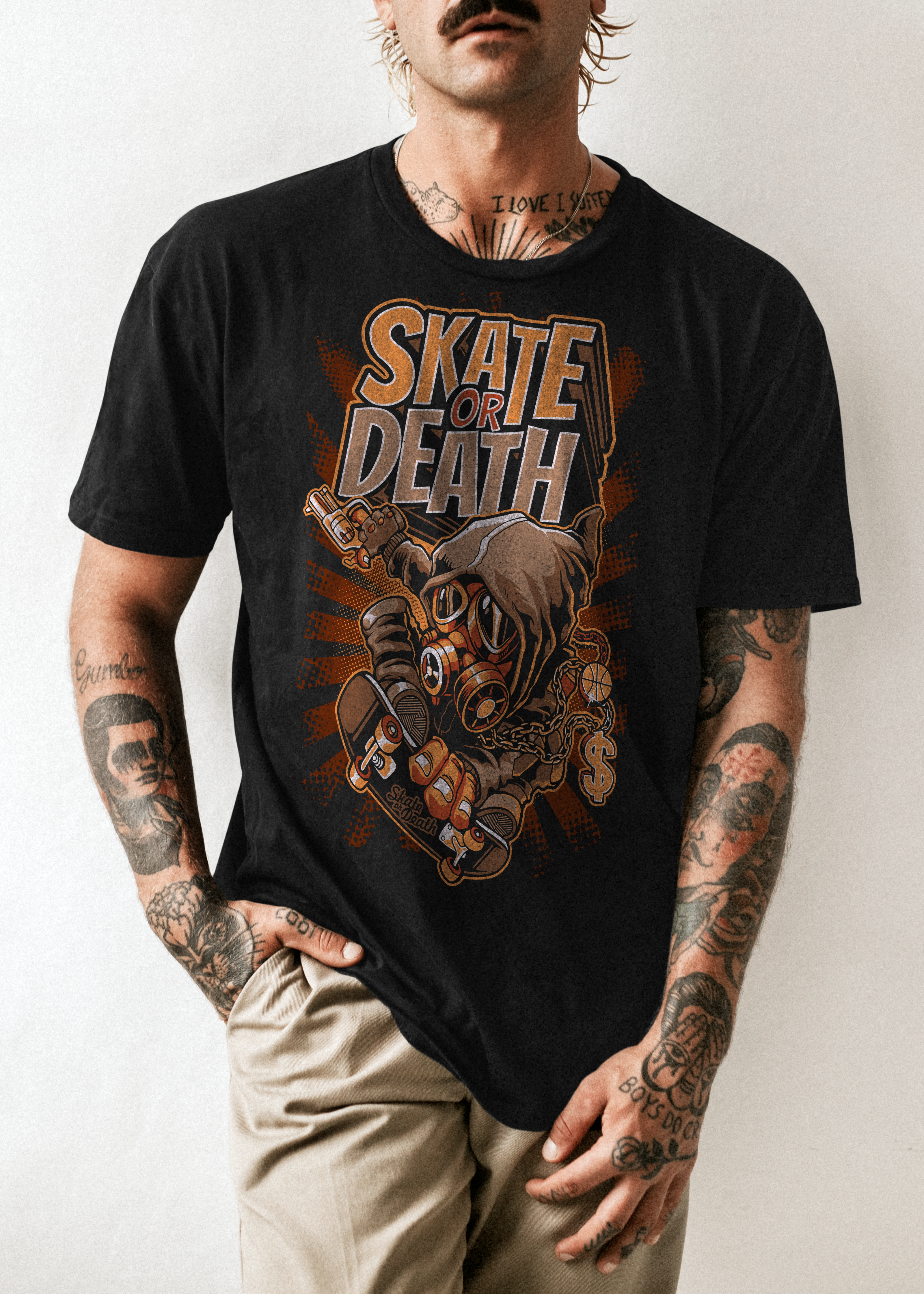 SKATE OR DEATH T-SHIRT DESIGN