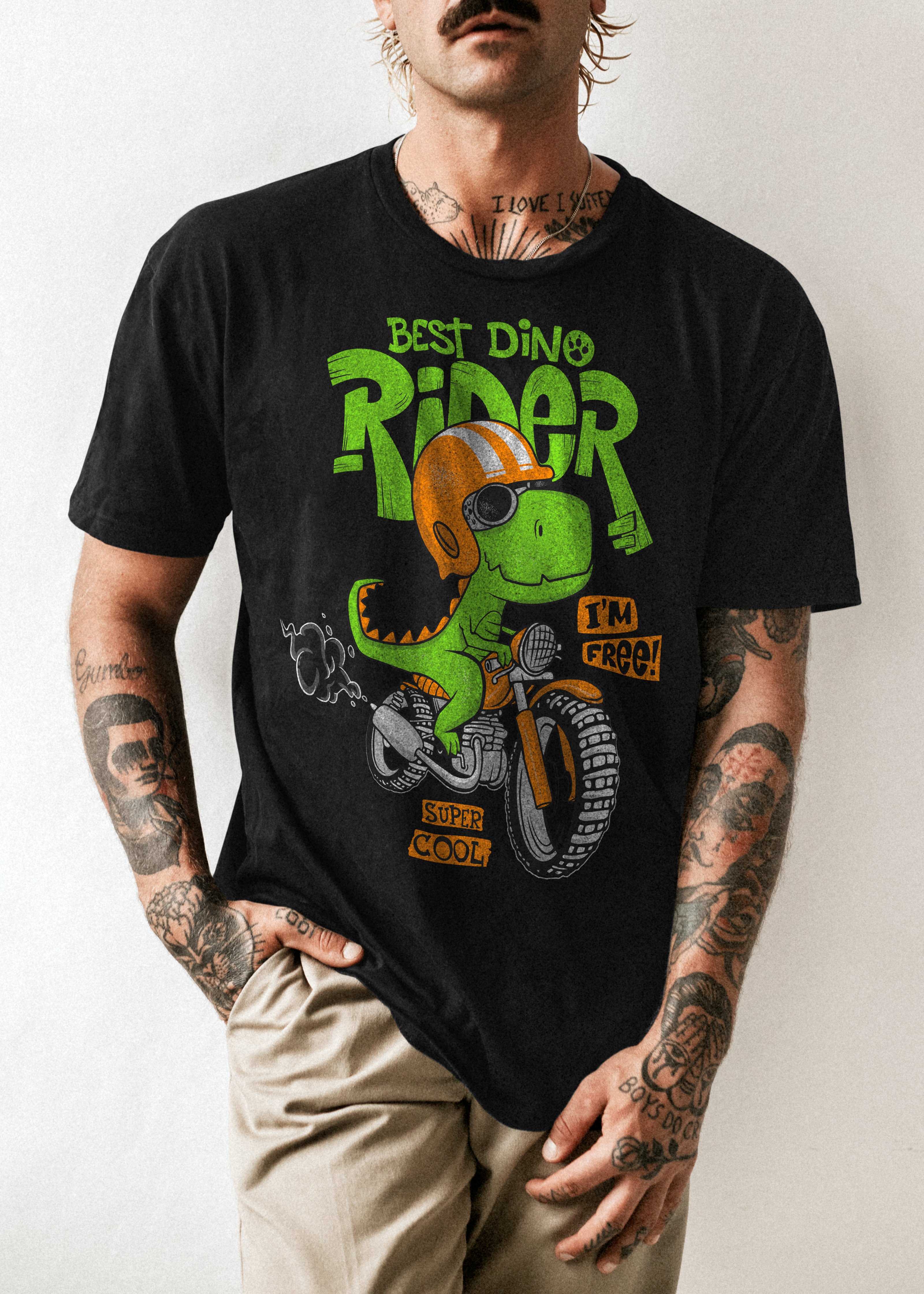 Dino Rider Cool Design