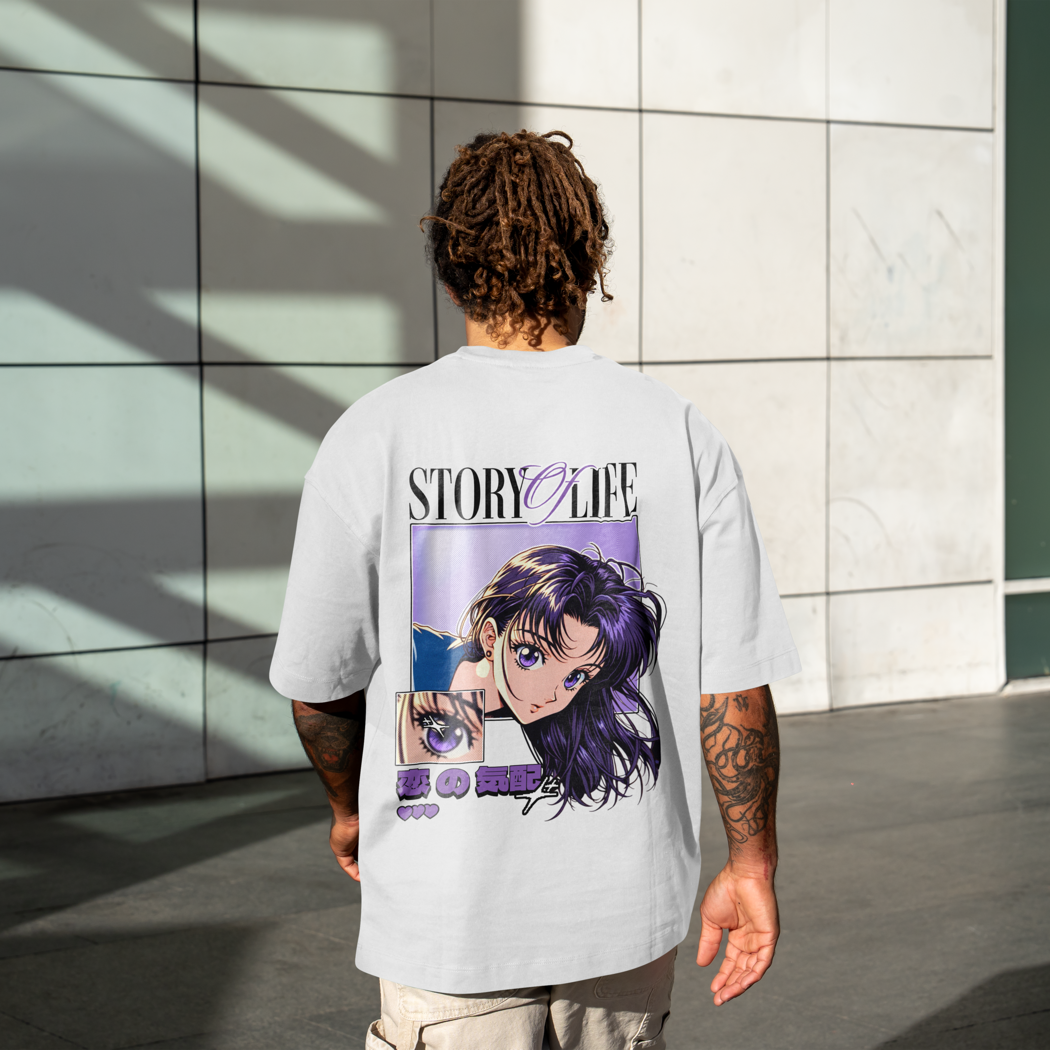 Chica anime retro: vibes románticos