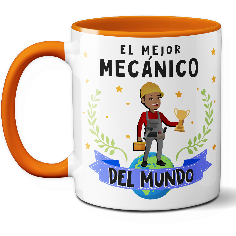 Taza Original 'El mejor mecánico del mundo' - Ref. 57 - Cerámica 325 ml