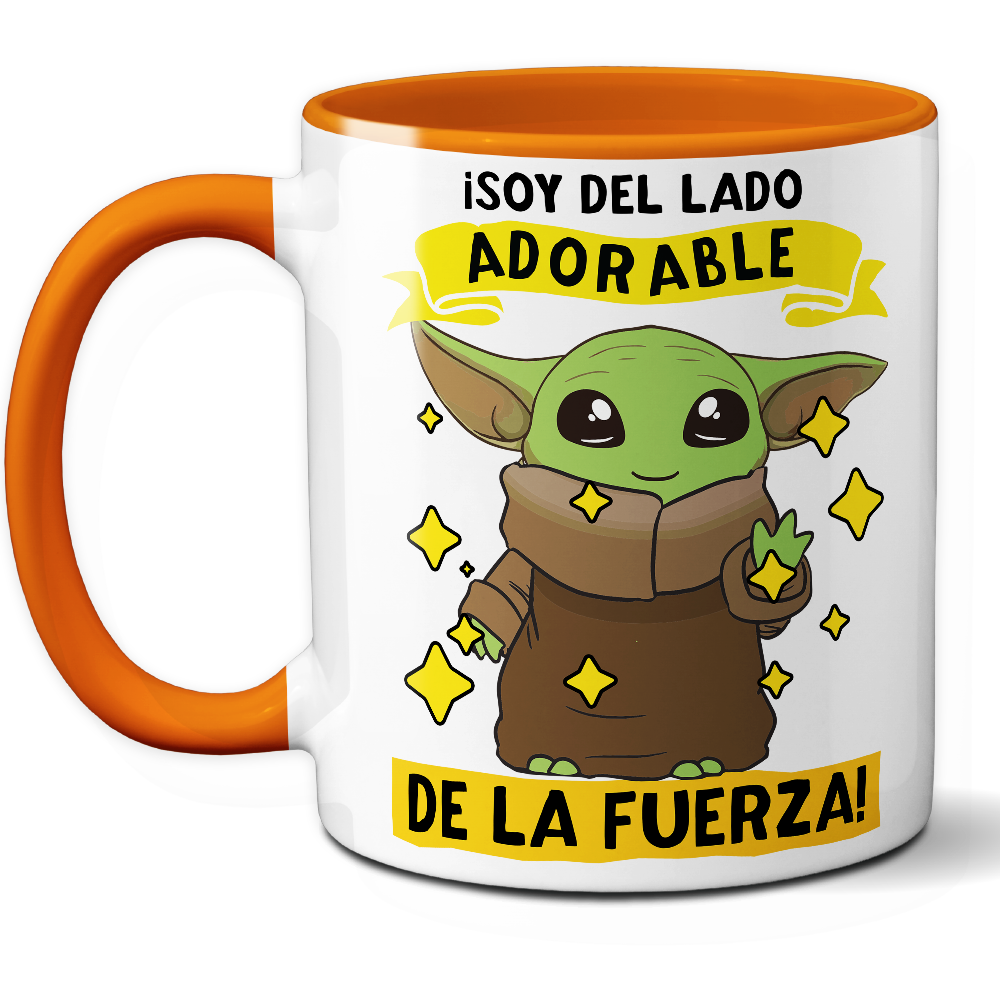 Taza Divertida '¡Soy del lado adorable de la fuerza!' – Ref. 3 – Cerámica 325 ml