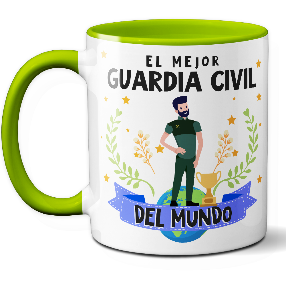 Taza Original 'El mejor guardia civil del mundo' - Ref. 72 - Cerámica 325 ml