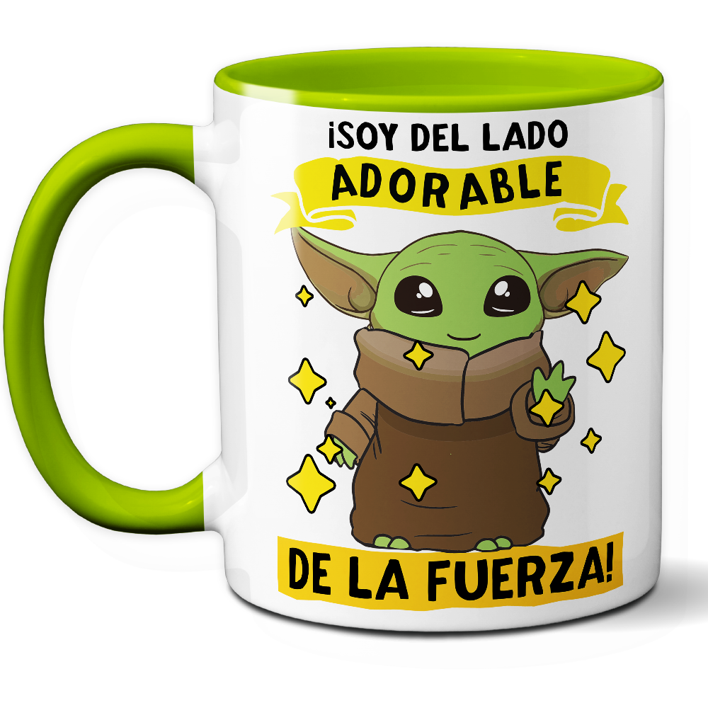 Taza Divertida '¡Soy del lado adorable de la fuerza!' – Ref. 3 – Cerámica 325 ml