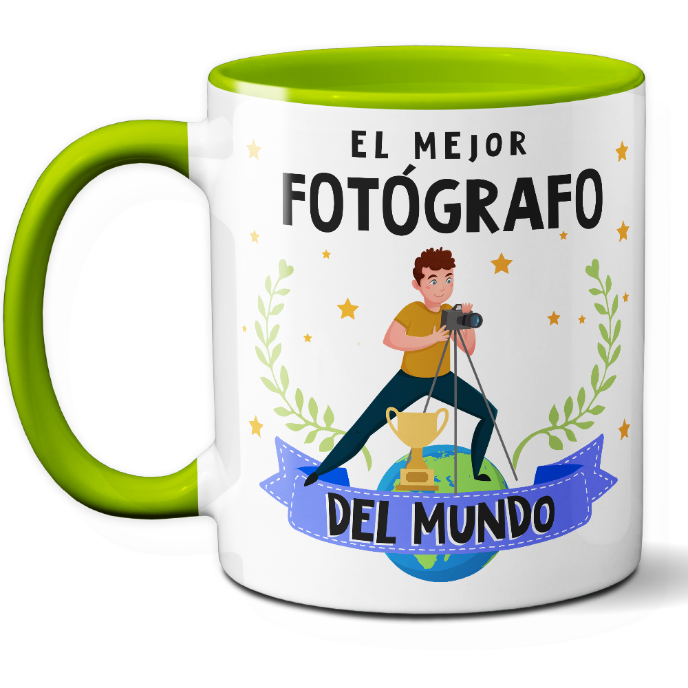 Taza Original 'El mejor fotógrafo del mundo' - Ref. 49 - Cerámica 325 ml