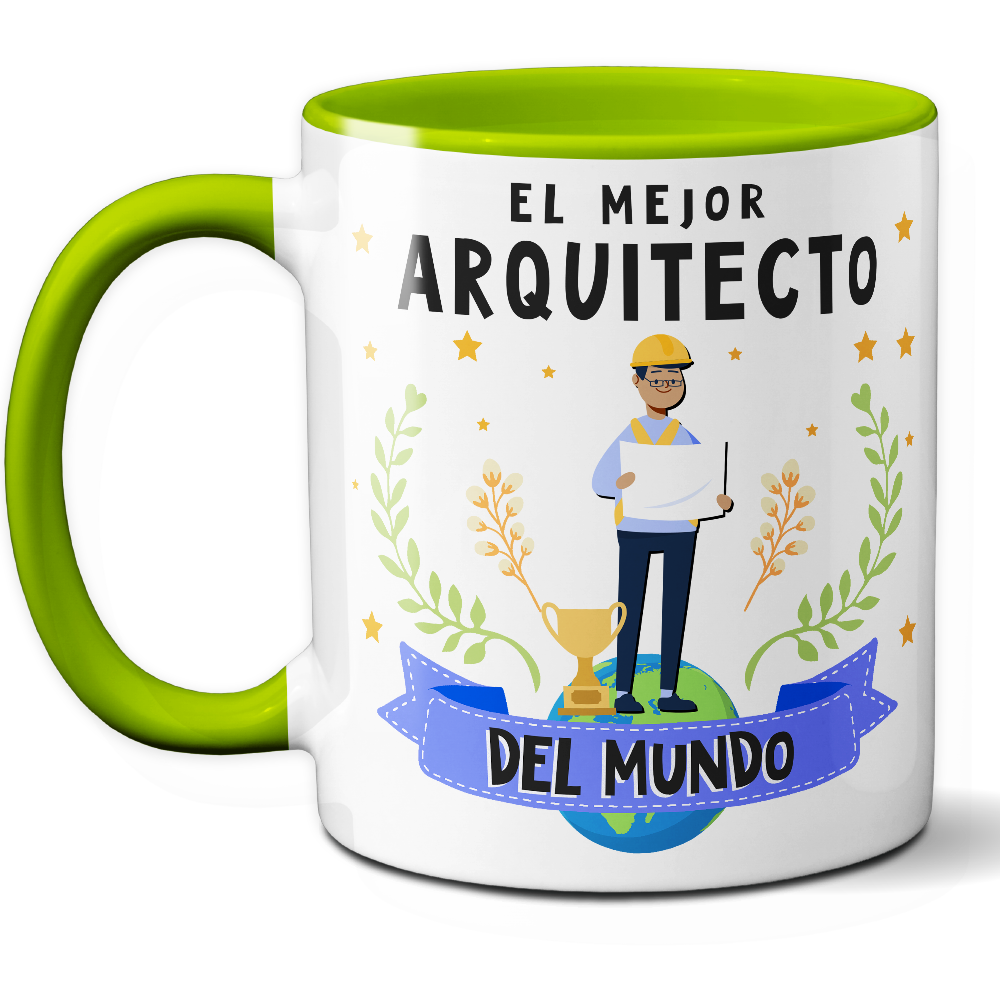 Taza Original 'El mejor arquitecto del mundo' - Ref. 30 - Cerámica 325 ml