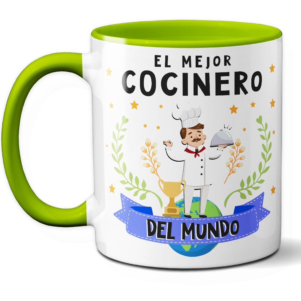 Taza Original 'El mejor cocinero del mundo' - Ref. 34 - Cerámica 325 ml