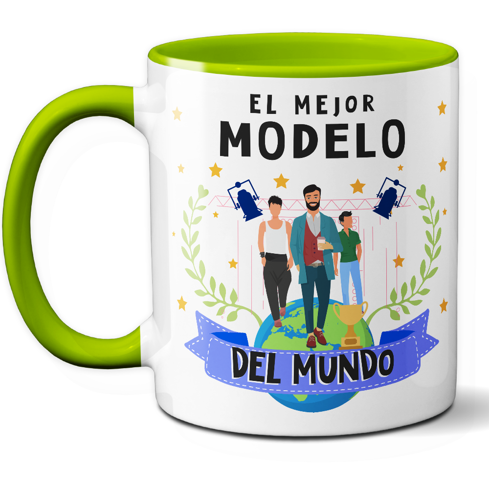 Taza Original 'El mejor modelo del mundo' - Ref. 82 - Cerámica 325 ml