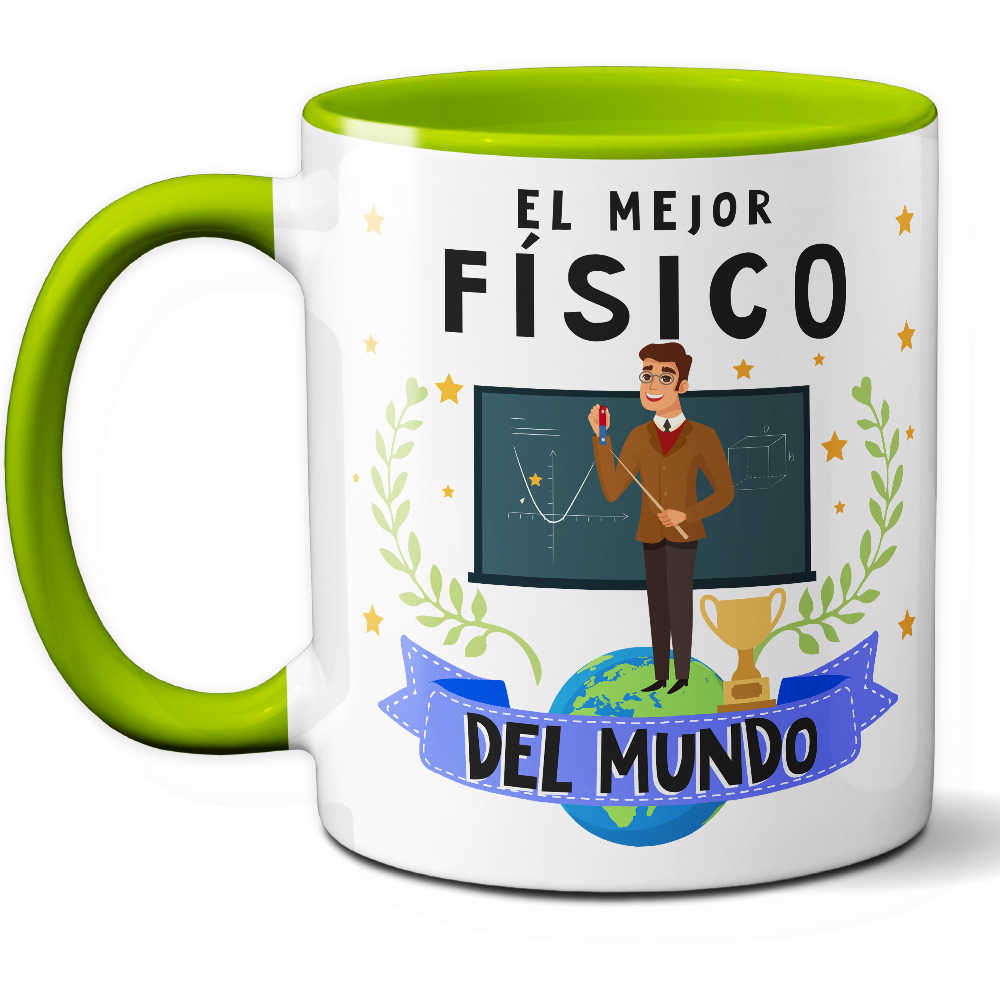 Taza Original 'El mejor físico del mundo' - Ref. 53 - Cerámica 325 ml
