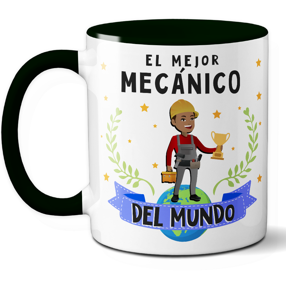 Taza Original 'El mejor mecánico del mundo' - Ref. 57 - Cerámica 325 ml