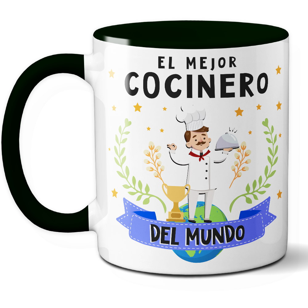 Taza Original 'El mejor cocinero del mundo' - Ref. 34 - Cerámica 325 ml