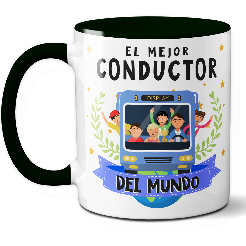 Taza Original 'El mejor conductor del mundo' - Ref. 96 - Cerámica 325 ml