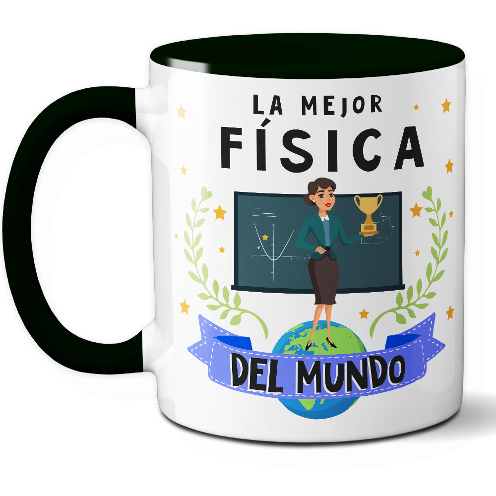 Taza Original 'La mejor física del mundo' - Ref. 52 - Cerámica 325 ml
