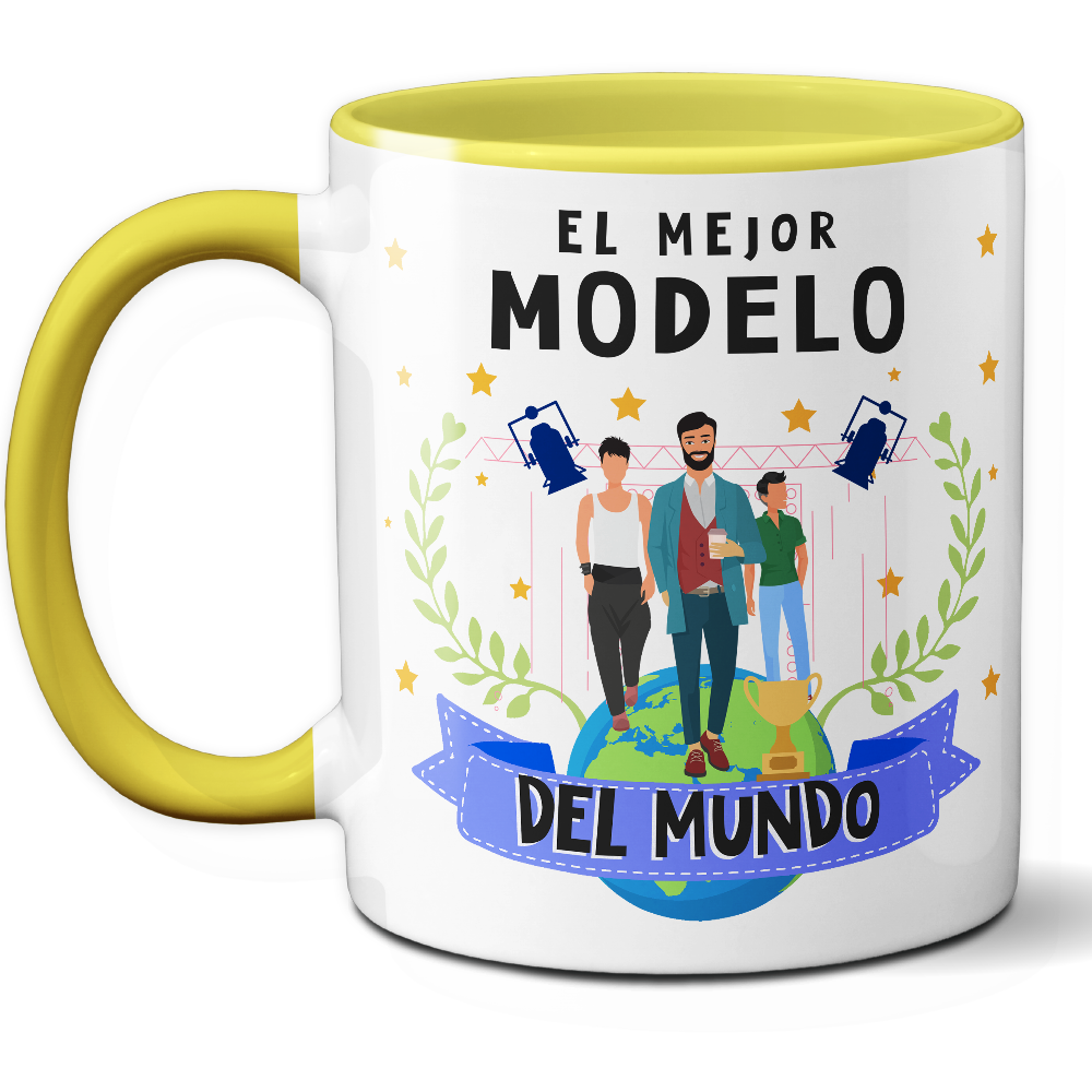 Taza Original 'El mejor modelo del mundo' - Ref. 82 - Cerámica 325 ml