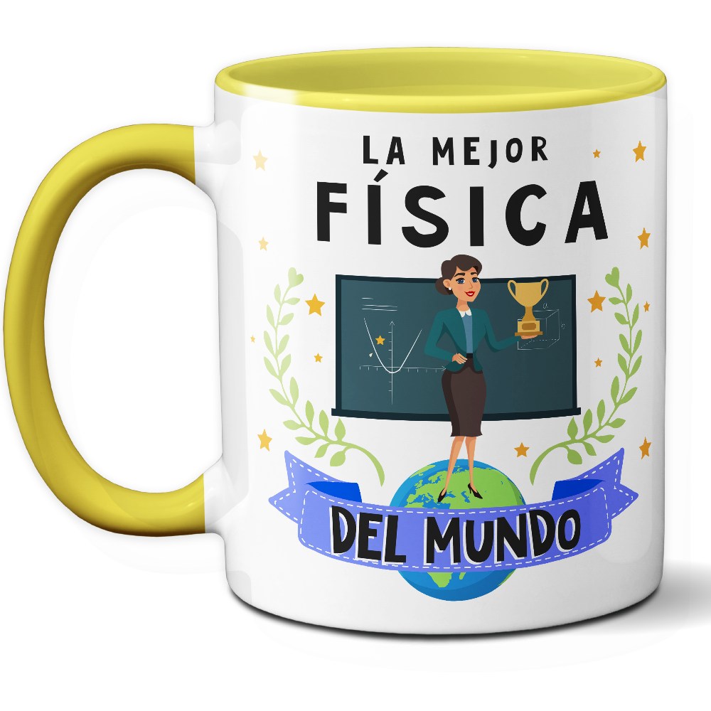 Taza Original 'La mejor física del mundo' - Ref. 52 - Cerámica 325 ml