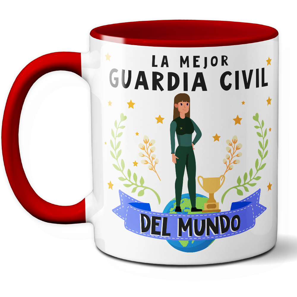 Taza Original 'La mejor guardia civil del mundo' - Ref. 73 - Cerámica 325 ml