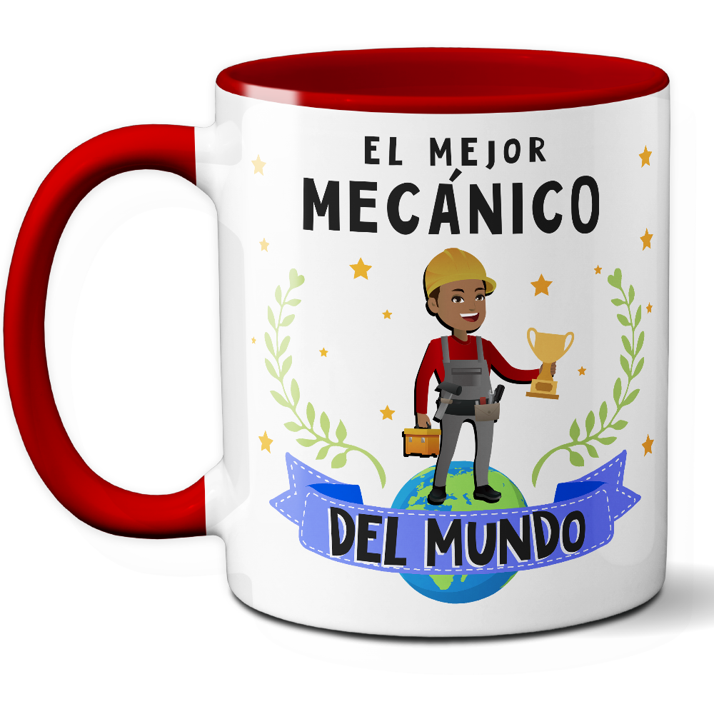 Taza Original 'El mejor mecánico del mundo' - Ref. 57 - Cerámica 325 ml