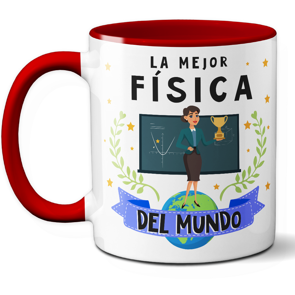 Taza Original 'La mejor física del mundo' - Ref. 52 - Cerámica 325 ml
