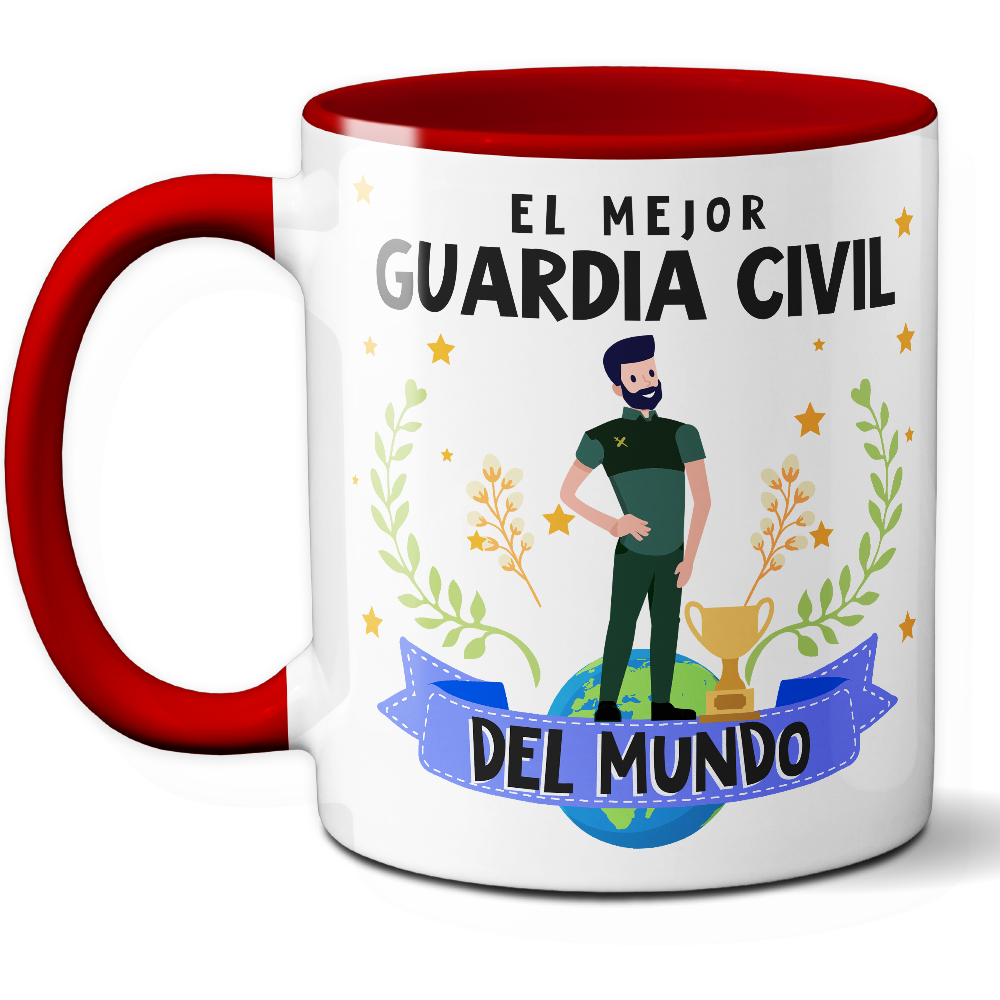 Taza Original 'El mejor guardia civil del mundo' - Ref. 72 - Cerámica 325 ml