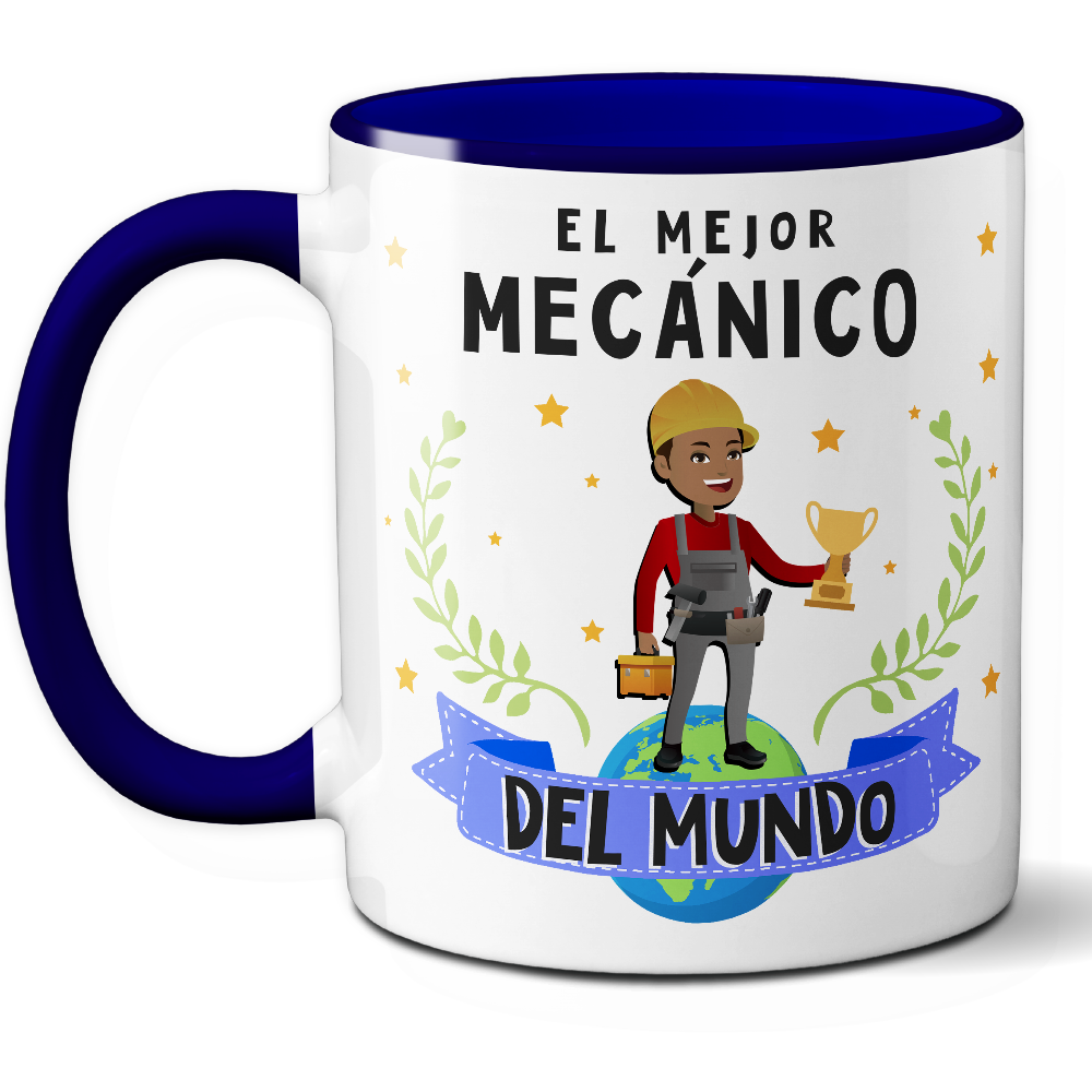 Taza Original 'El mejor mecánico del mundo' - Ref. 57 - Cerámica 325 ml