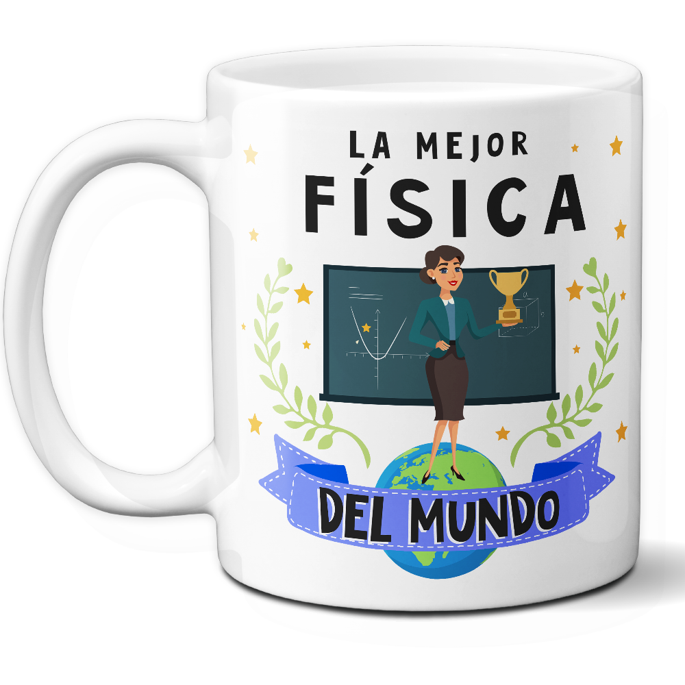 Taza Original 'La mejor física del mundo' - Ref. 52 - Cerámica 325 ml