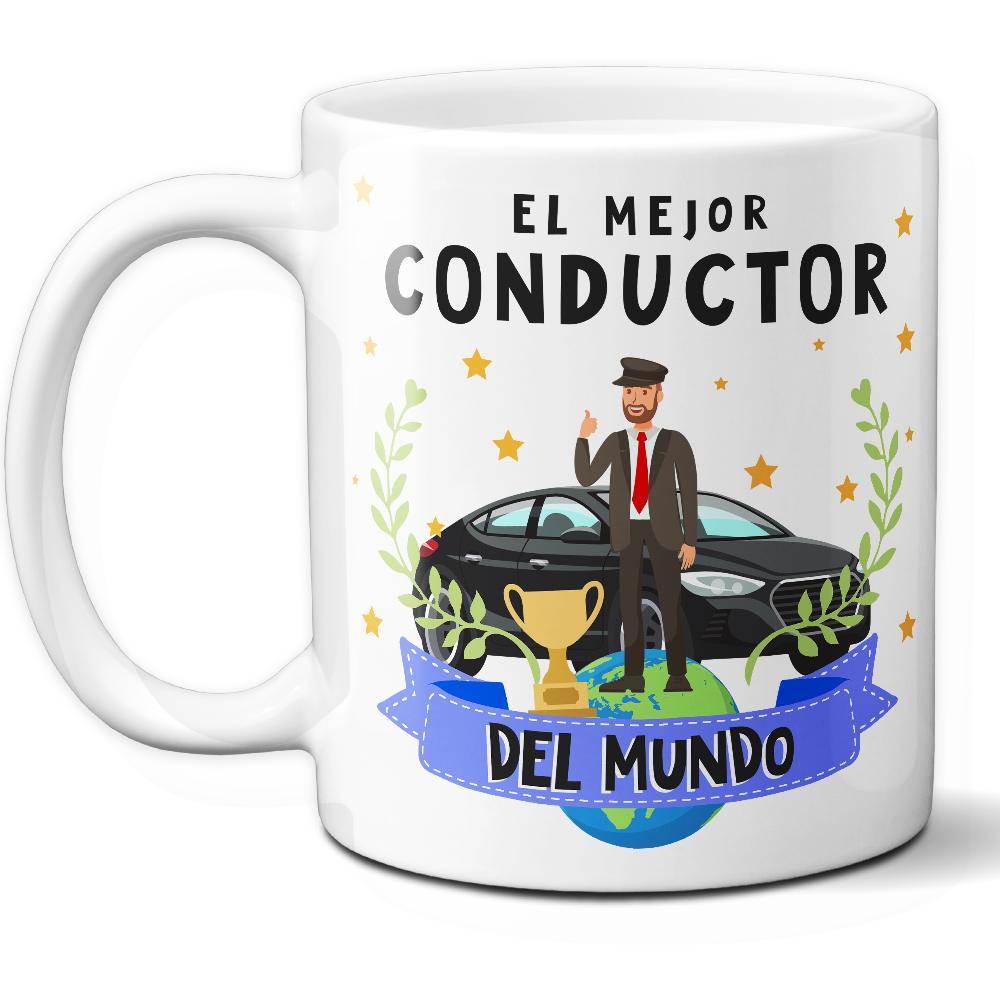 Taza Original 'El mejor conductor del mundo' - Ref. 78 - Cerámica 325 ml