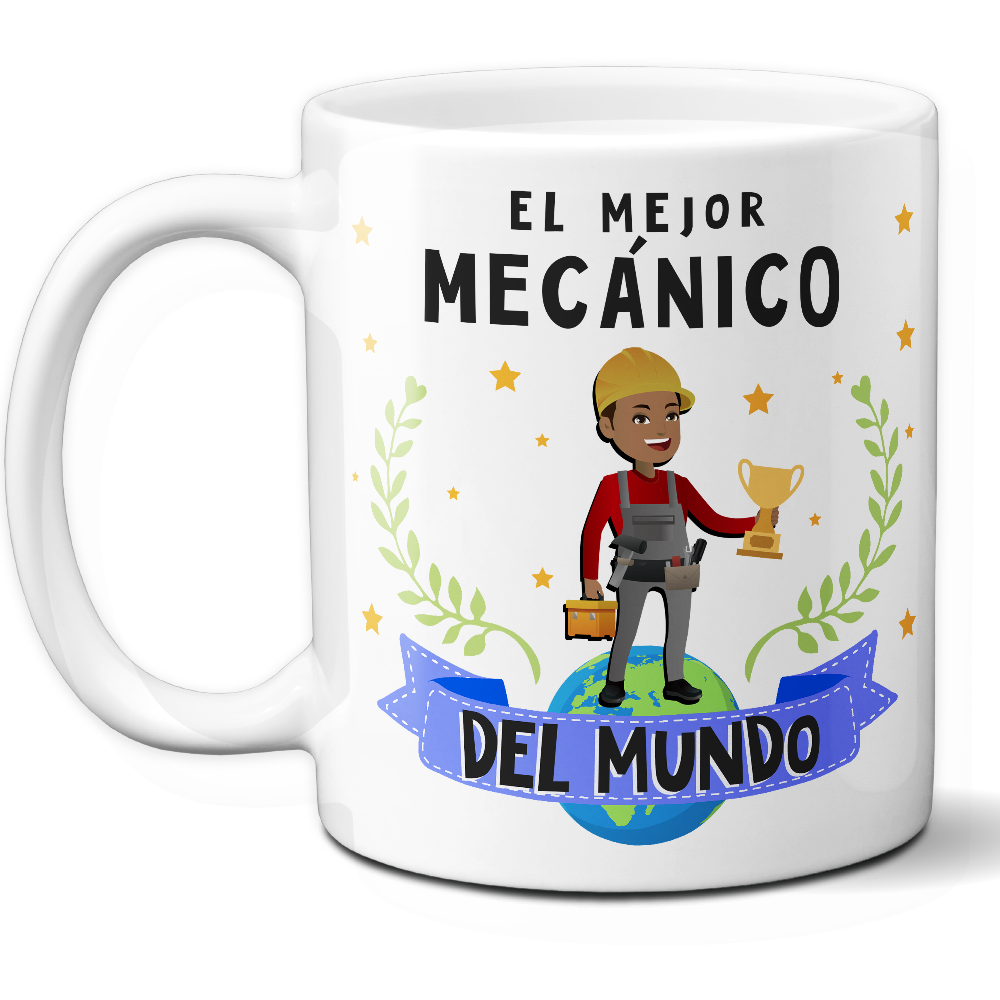 Taza Original 'El mejor mecánico del mundo' - Ref. 57 - Cerámica 325 ml