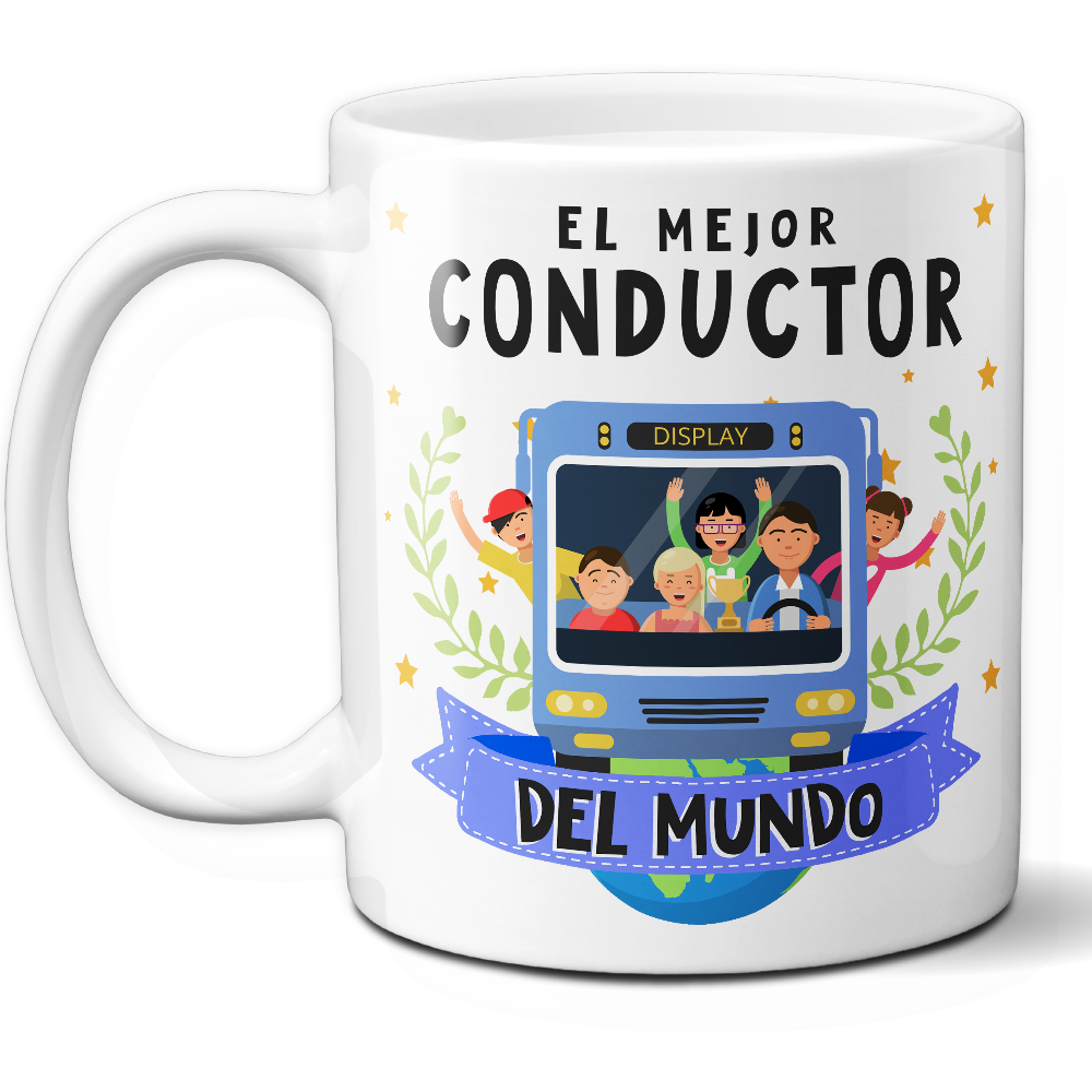 Taza Original 'El mejor conductor del mundo' - Ref. 96 - Cerámica 325 ml
